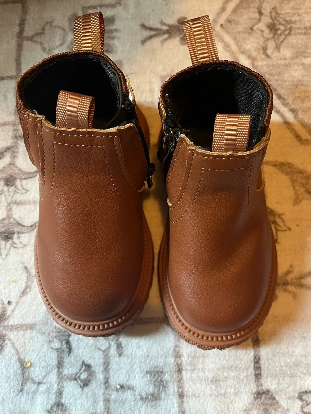 Kids Brown Chelsea-Style Ankle Boots